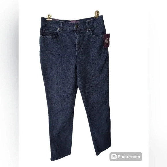 Women's Gloria Vanderbilt, Dark Blue Amanda Jeans, Size 4 short, NWT - Picture 6 of 6